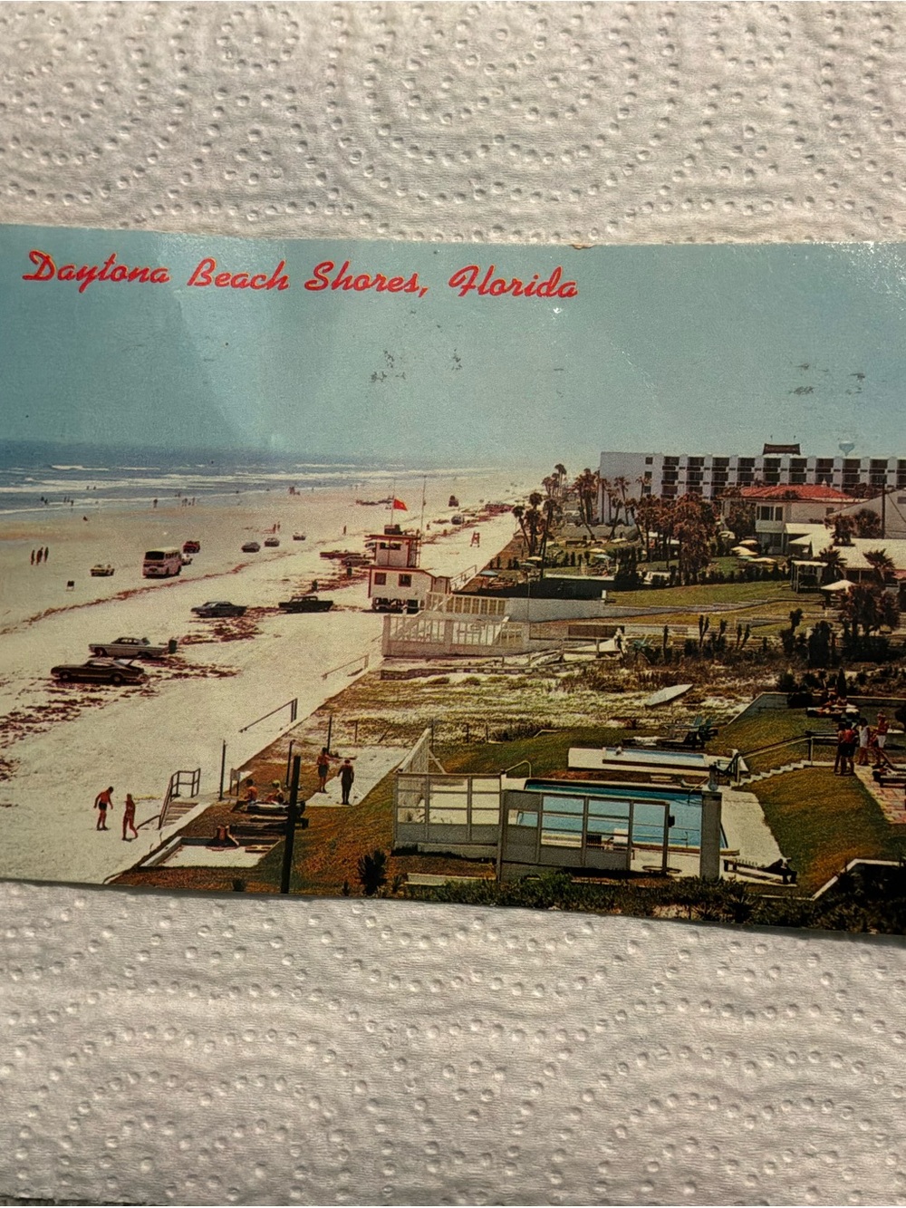 Daytona Beach Shores, Florida Vintage Beach Postcard 1970